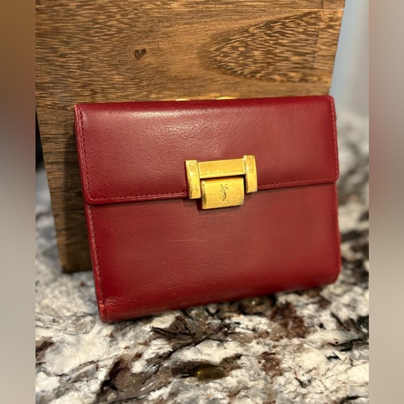 EUC Yves Saint Laurent Trifold Wallet - Picture 5 of 7